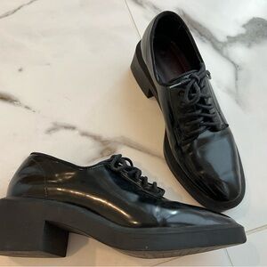 Zara chunky black oxfords